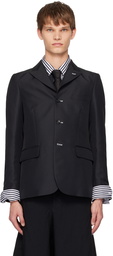 Black Comme des Garçons Black Back Cutout Blazer