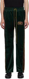 Rhude Green Embroidered Sweatpants