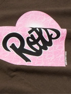 Stray Rats - Logo-Print Cotton-Jersey T-Shirt - Brown