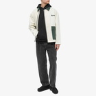 Palmes Men's Double Zip Jacket in Off White/Green