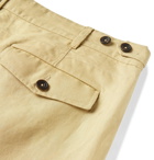 Drake's - Pleated Cotton-Corduroy Trousers - Neutrals