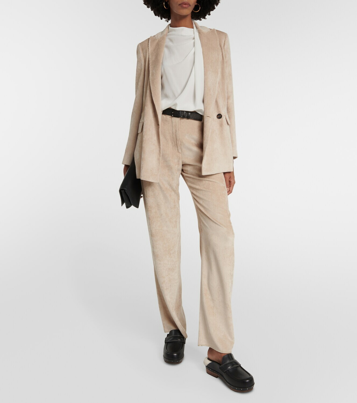 Brunello Cucinelli High-neck silk top
