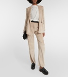 Brunello Cucinelli High-neck silk top
