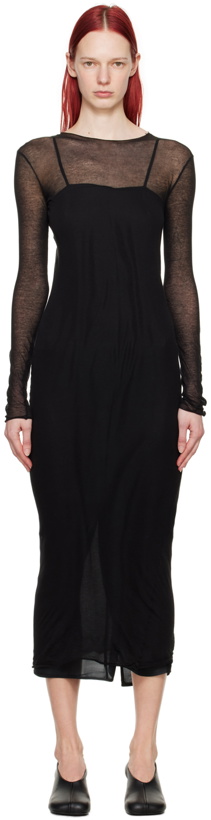 Photo: Gabriela Coll Garments SSENSE Exclusive Black No.212 Maxi Dress