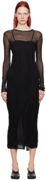 Gabriela Coll Garments SSENSE Exclusive Black No.212 Maxi Dress