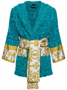 VERSACE - Barocco & Robe Short Cotton Robe