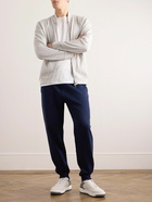 Brunello Cucinelli - Tapered Cotton-Blend Jersey Sweatpants - Blue