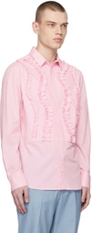 VIKTOR & ROLF MISTER MISTER Pink Wavy Ruffle Shirt