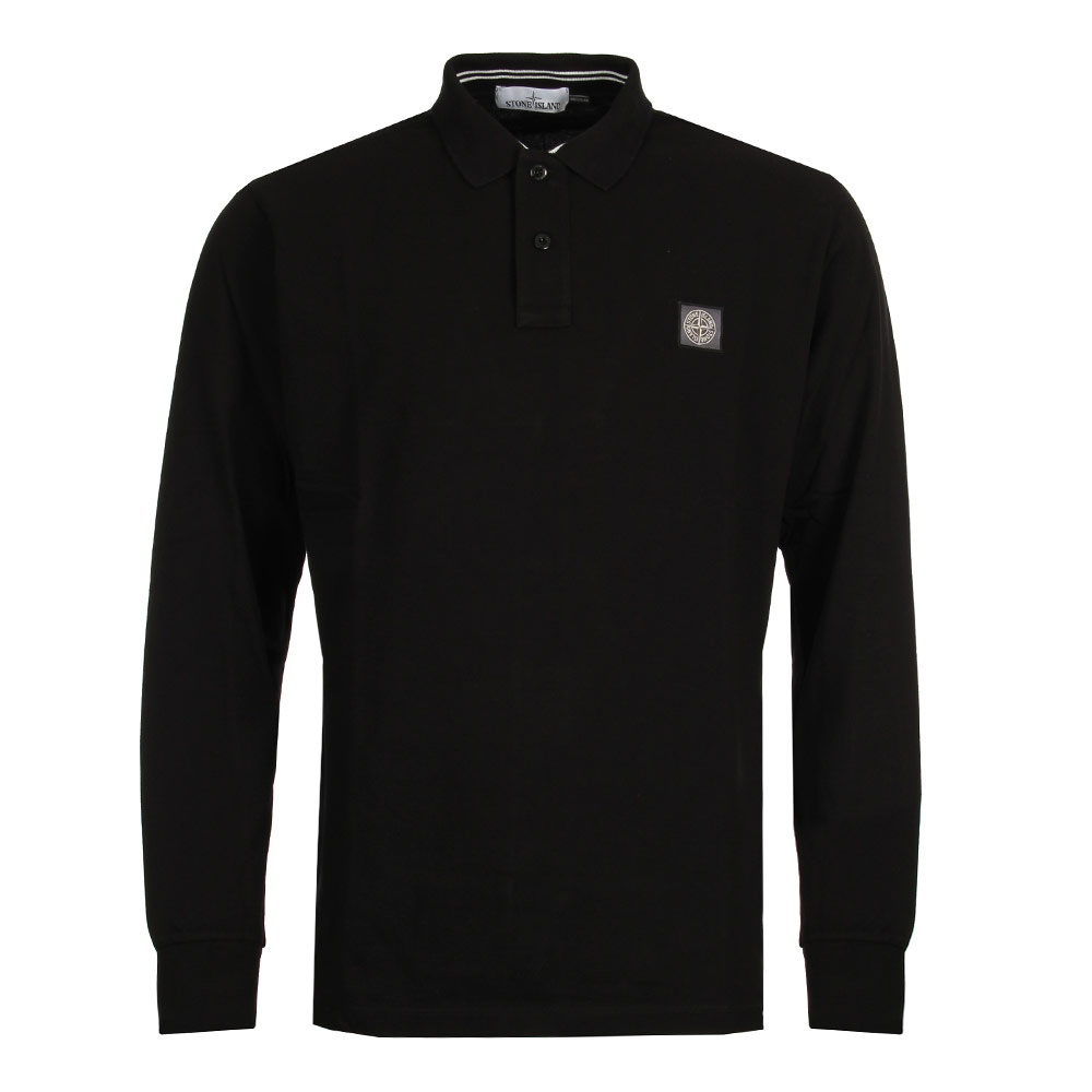 Long Sleeve Polo - Black