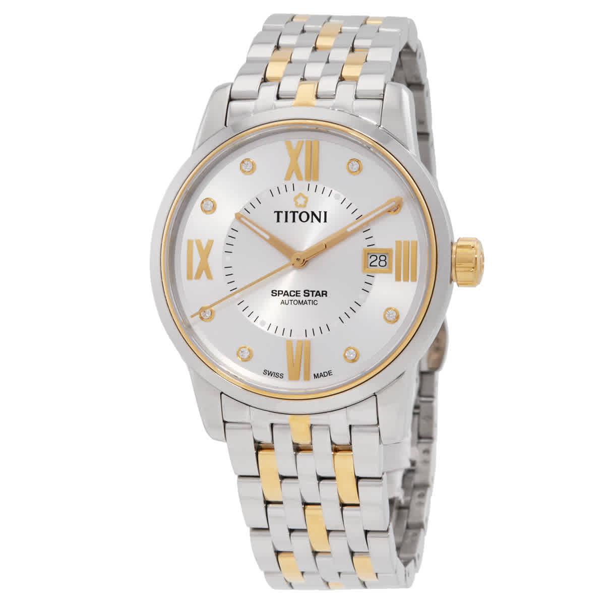 Titoni Space Star Automatic Silver Dial Mens Watch 83538 SY-099