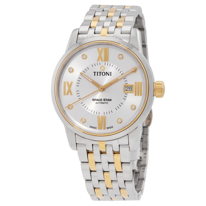 Photo: Titoni Space Star Automatic Silver Dial Mens Watch 83538 SY-099