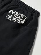 RRR123 - Tapered Logo-Print Cotton-Jersey Sweatpants - Black