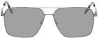 ZEGNA Gunmetal Aviator Sunglasses
