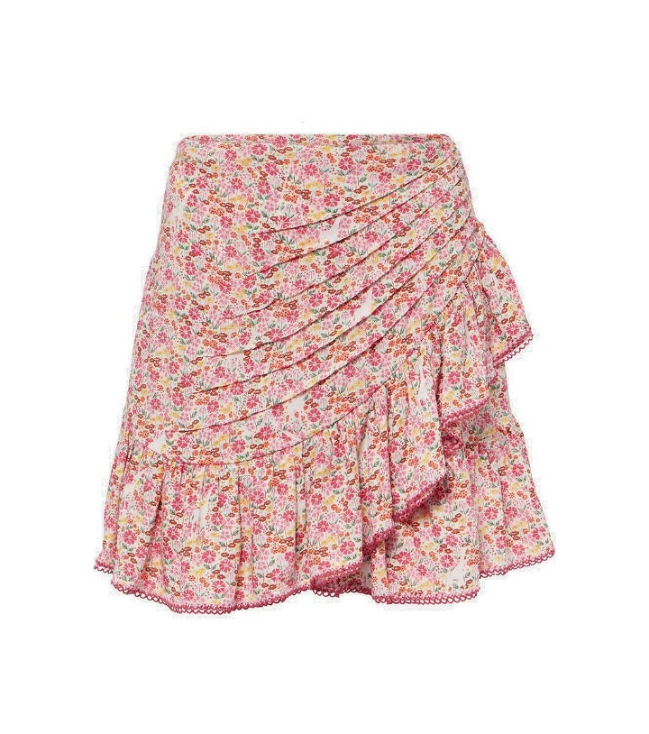 Photo: Poupette St Barth Mabelle floral shirred miniskirt