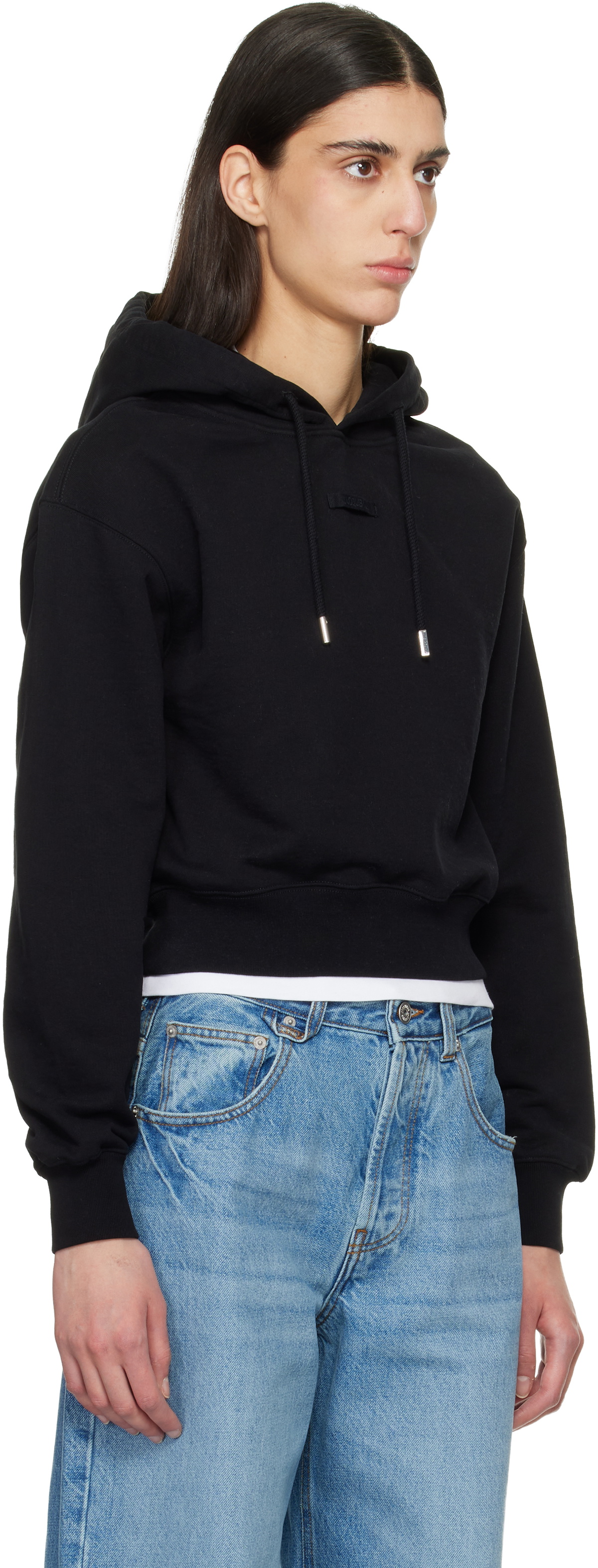 JACQUEMUS Black 'The Gros Grain' Hoodie