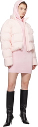 Alexander Wang Pink Cropped Puffer Down Coat