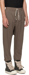Rick Owens DRKSHDW Brown Tower Prisoner Drawstring Sweatpants
