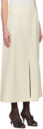 La Collection Off-White Donna Midi Skirt