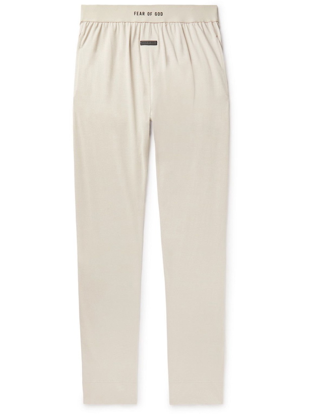 Photo: Fear of God - Stretch-Cotton Jersey Pyjama Trousers - Neutrals