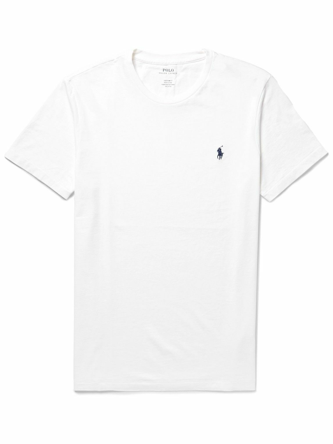 Polo Ralph Lauren - Slim-Fit Cotton-Jersey T-Shirt - White Polo Ralph ...