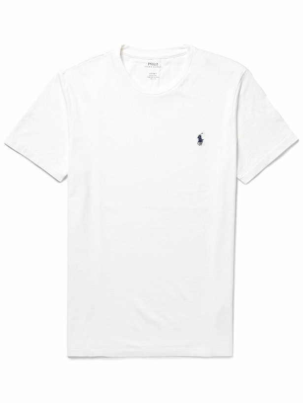 Photo: Polo Ralph Lauren - Slim-Fit Cotton-Jersey T-Shirt - White