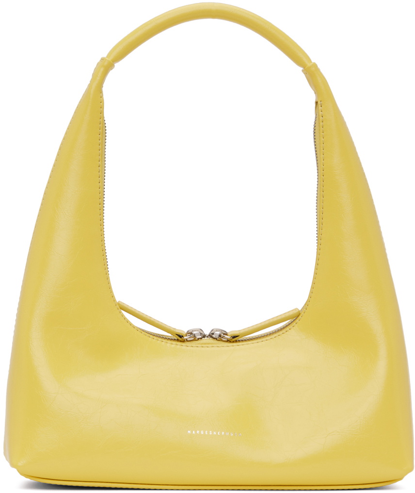 [Margesherwood ] / ☆ ZIPPER SMALL / corn yellow crinkle Margesherwood Zipper Small Bag In Corn Yellow Crinkle - 39