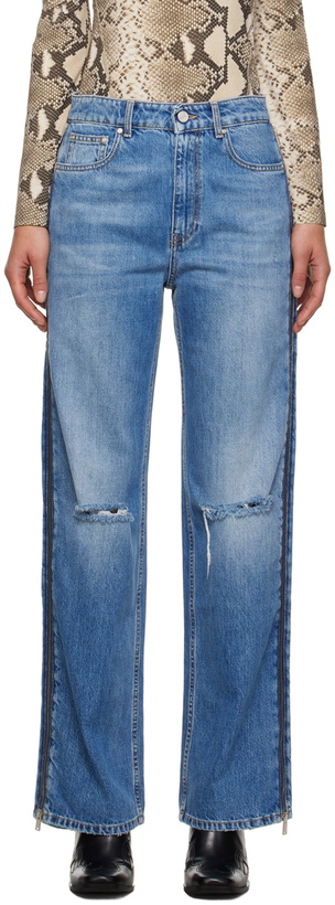 Photo: Stella McCartney Blue Zip Jeans