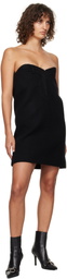 We11done Black Sweetheart Minidress
