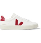 Veja - Campo Rubber-Trimmed Leather Sneakers - White