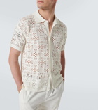 Frescobol Carioca Raul crochet cotton shirt