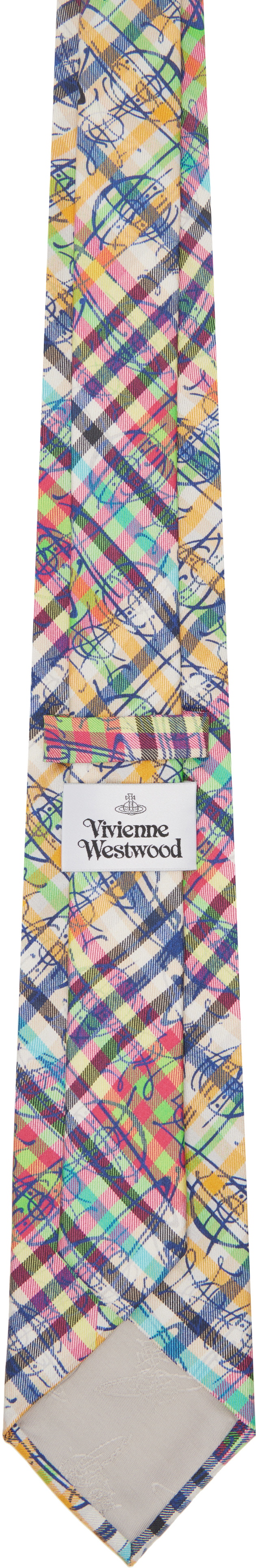 Vivienne Westwood Multicolor 8.5cm 'Graffiti Orb' Tie