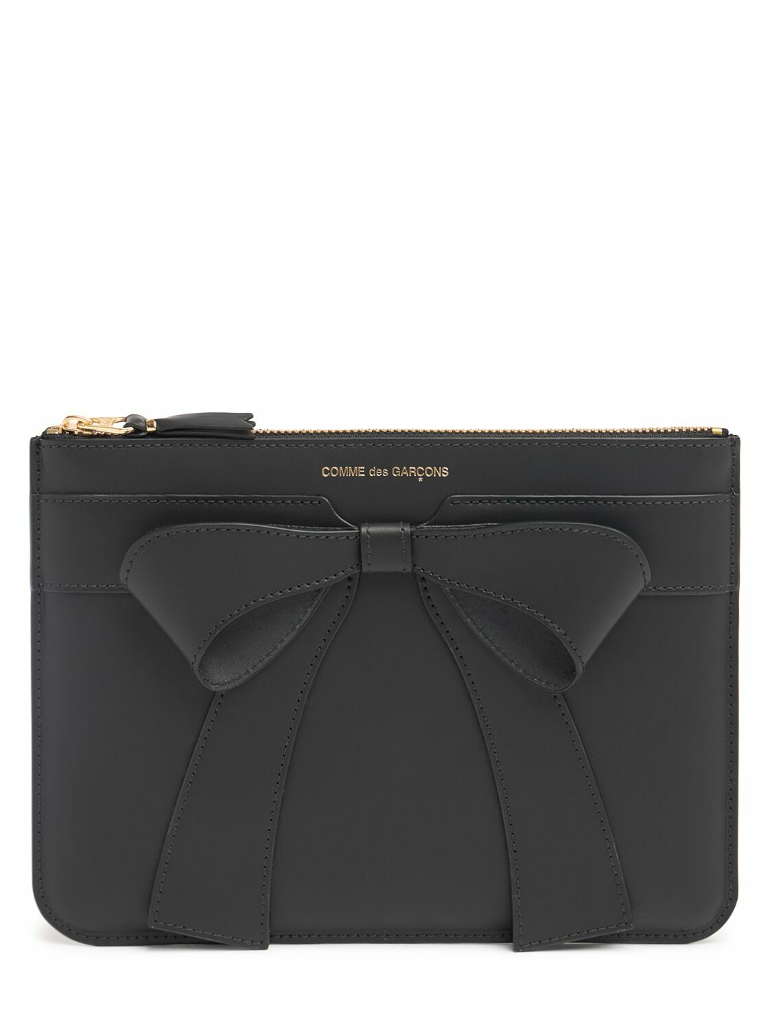 COMME DES GARÇONS WALLET Big Bow Leather Zip Wallet