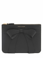 COMME DES GARÇONS WALLET Big Bow Leather Zip Wallet