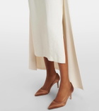 Markarian Felice caped jacquard midi dress