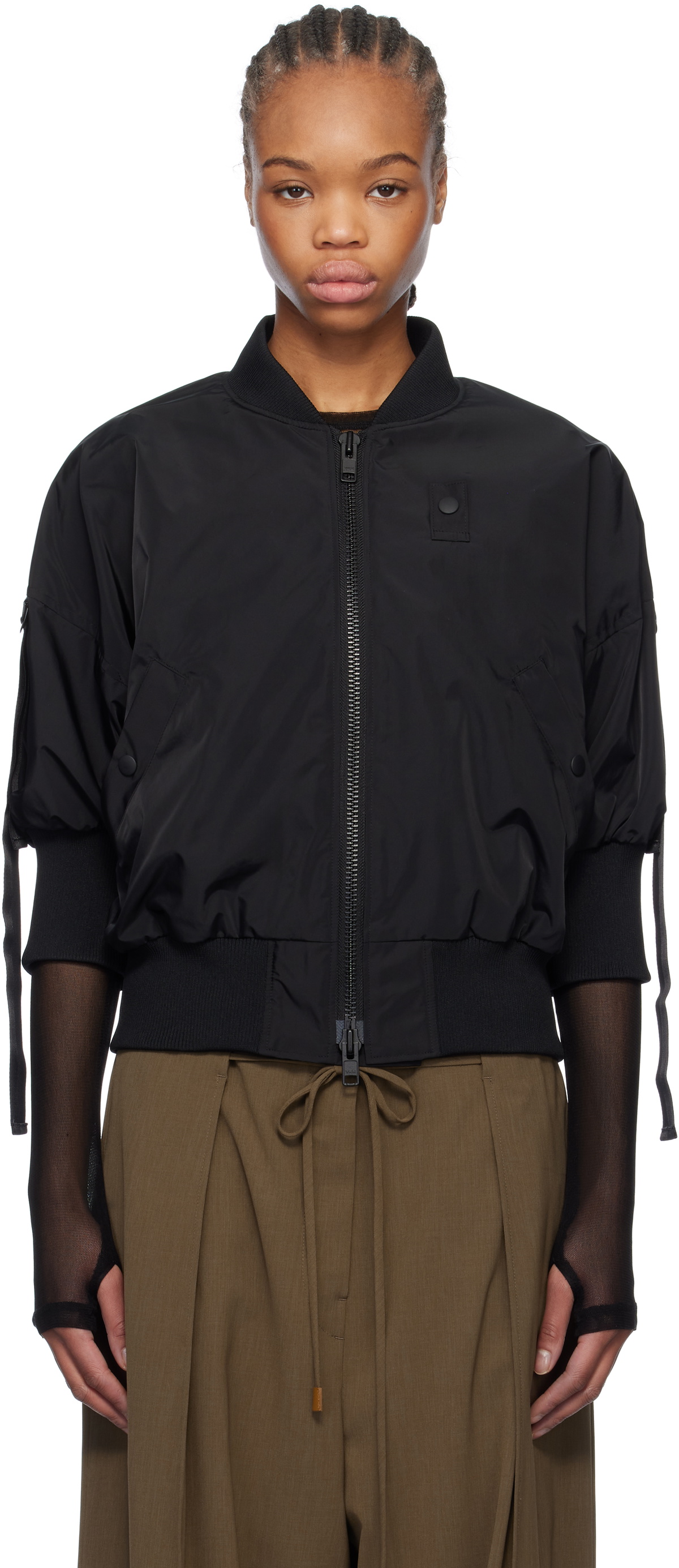 YOHJI YAMAMOTO Black R-SSBOMBER Jacket