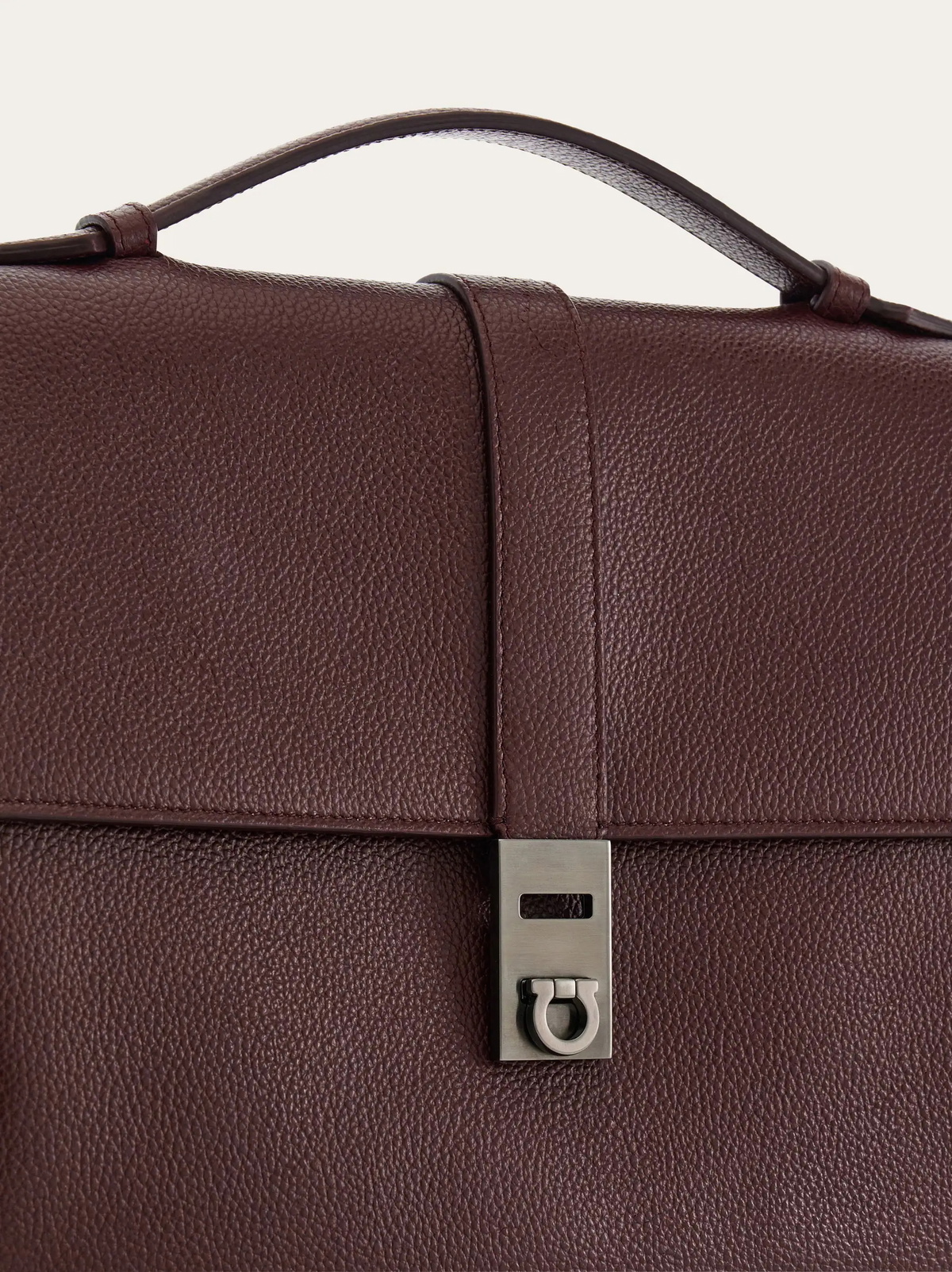 Ferragamo Mens Hug buckle briefcase in Red