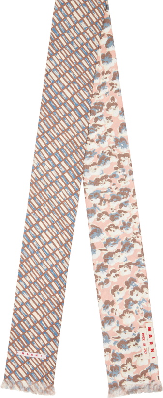 Photo: Marni Multicolor Contrast Prints Scarf