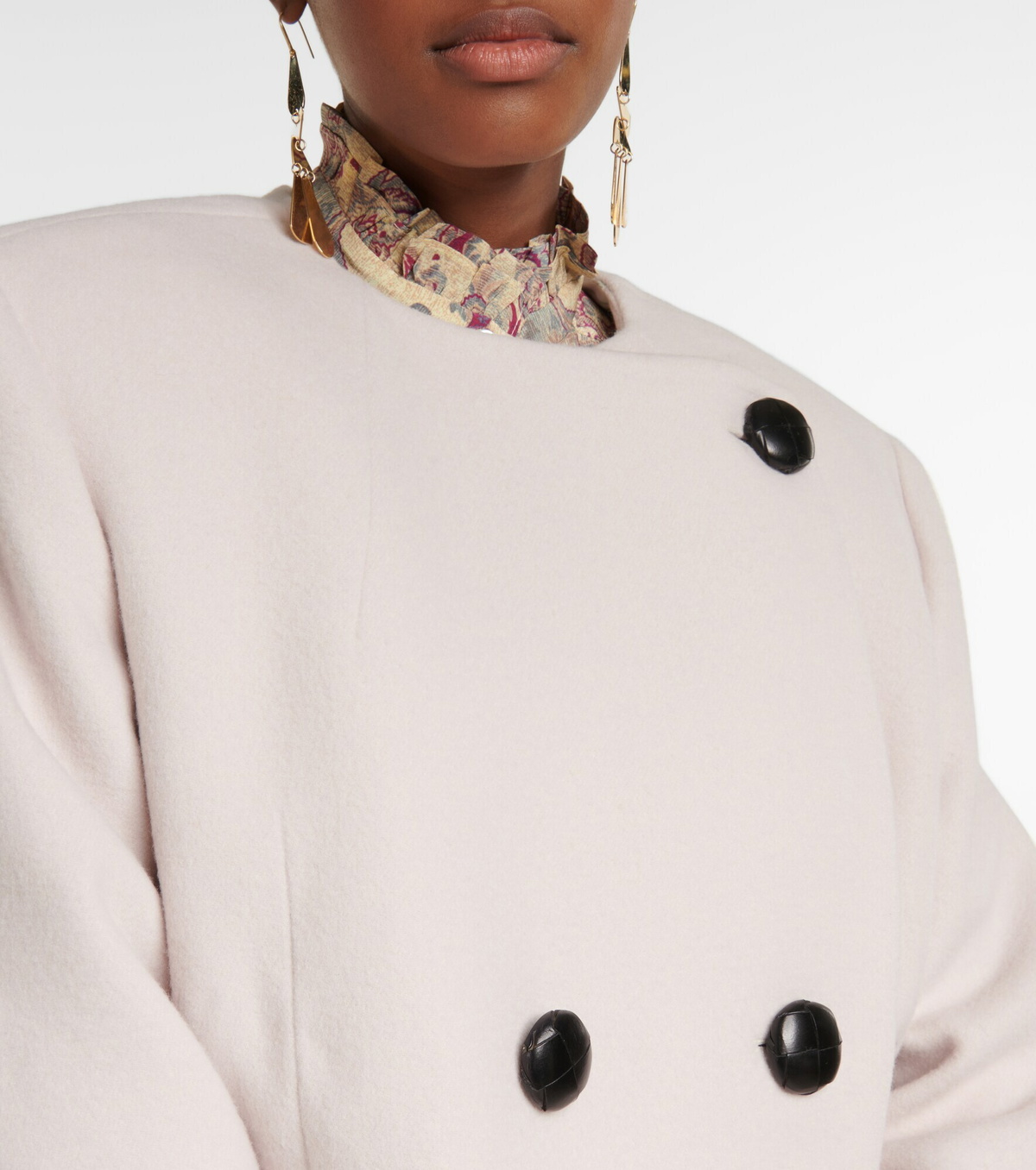【関税込み】Isabel Marant オフホワイト Ebrigdi ジャケット Isabel Marant - Ebridgi wool and cashmere jacket Isabel Marant