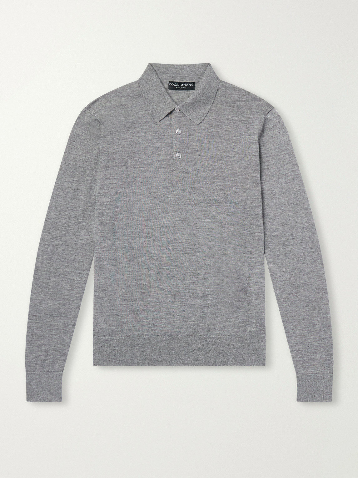 Dolce&Gabbana - Cashmere Polo Sweater - Gray