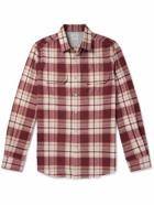 Brunello Cucinelli - Checked Cotton-Flannel Shirt - Red