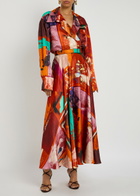 Roksanda Java Printed Satin Blouse Multi Print