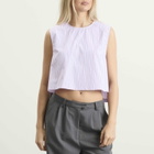 STEL Women's Side tie vest top in Pink Stripe