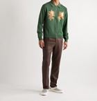 Stüssy - Rose Thorn Cotton-Jacquard Zip-Up Cardigan - Green