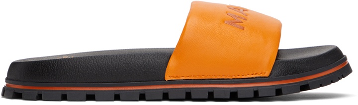 Photo: Marc Jacobs Orange 'The Leather Slide' Sandals