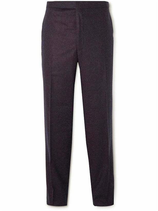 Photo: Richard James - Straight-Leg Wool-Flannel Suit Trousers - Purple