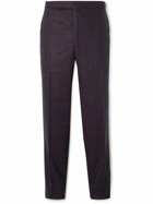 Richard James - Straight-Leg Wool-Flannel Suit Trousers - Purple