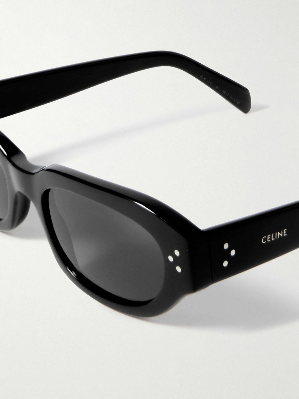 CELINE - Oval-Frame Acetate Sunglasses