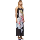 Im Sorry by Petra Collins SSENSE Exclusive Black Print Slip Dress