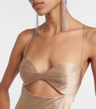 The Sei Silk satin gown