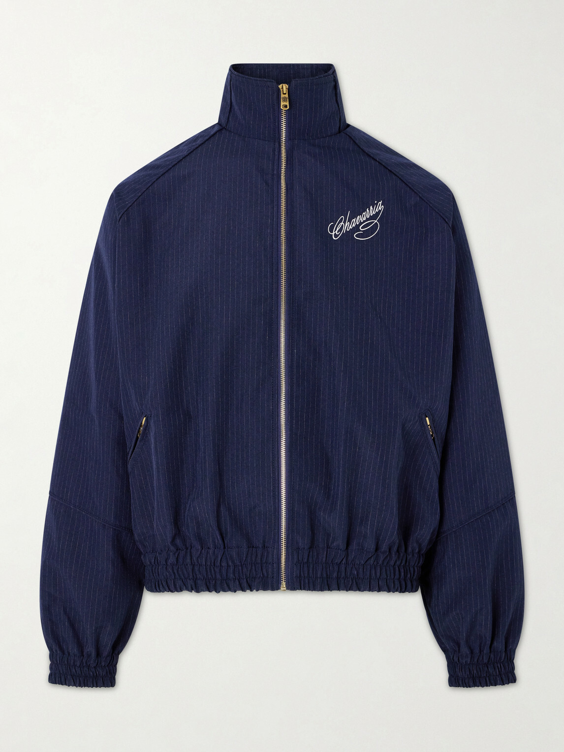 Willy Chavarria - Ruff Rider Logo-Embroidered Shell Track Jacket - Blue
